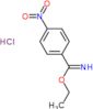 ethyl 4-nitrobenzenecarboximidoate hydrochloride (1:1)
