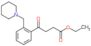 Ethyl γ-oxo-2-(1-piperidinylmethyl)benzenebutanoate