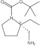 1-Pyrrolidinecarboxylic acid, 2-(aminomethyl)-2-ethyl-, 1,1-dimethylethyl ester, (2S)-