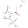 1H-Pyrazole-4-carboxylic acid, 3-amino-5-(methylsulfonyl)-, ethyl ester