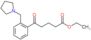 ethyl 5-oxo-5-[2-(pyrrolidin-1-ylmethyl)phenyl]pentanoate