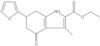 Ethyl 6-(2-furanyl)-4,5,6,7-tetrahydro-3-methyl-4-oxo-1H-indole-2-carboxylate