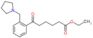 Ethyl ε-oxo-2-(1-pyrrolidinylmethyl)benzenehexanoate