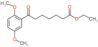 Ethyl 2,5-dimethoxy-ζ-oxobenzeneheptanoate