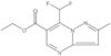 Ethyl 7-(difluoromethyl)-2-methylpyrazolo[1,5-a]pyrimidine-6-carboxylate