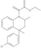 Ethyl 4-(4-chlorophenyl)-3,4-dihydro-2,4-dimethyl-α-oxo-1(2H)-quinolineacetate