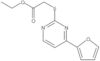 Ethyl 2-[[4-(2-furanyl)-2-pyrimidinyl]thio]acetate