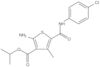 1-Methylethyl 2-amino-5-[[(4-chlorophenyl)amino]carbonyl]-4-methyl-3-thiophenecarboxylate