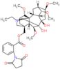 (1α,6β,14α,16β)-4-[[[2-(2,5-Dioxo-1-pyrrolidinyl)benzoyloxy]methyl]-20-ethyl-1,6,14,16-tetramethox…