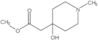 Methyl 4-hydroxy-1-methyl-4-piperidineacetate
