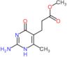 methyl 3-(2-amino-6-methyl-4-oxo-1,4-dihydropyrimidin-5-yl)propanoate