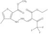 Methyl 3-[2-[2-(ethoxycarbonyl)-4,4,4-trifluoro-3-oxo-1-buten-1-yl]hydrazinyl]-4-methyl-2-thioph...