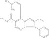 Methyl 4-[2-(dimethylamino)ethenyl]-7-ethyl-8-phenylpyrazolo[5,1-c][1,2,4]triazine-3-carboxylate