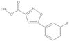 3-Isoxazolecarboxylic acid, 5-(3-fluorophenyl)-, methyl ester