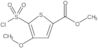 Methyl 5-(chlorosulfonyl)-4-methoxy-2-thiophenecarboxylate