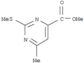 4-Pyrimidinecarboxylicacid, 6-methyl-2-(methylthio)-, methyl ester