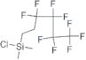 dimethyl(3,3,4,4,5,5,6,6,6-nonafluorohe-xyl)chlorosil.(2 ml)