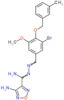 4-amino-N'-{3-bromo-5-methoxy-4-[(3-methylbenzyl)oxy]benzylidene}-1,2,5-oxadiazole-3-carbohydrazon…