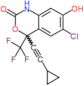 6-chloro-4-(cyclopropylethynyl)-7-hydroxy-4-(trifluoromethyl)-1,4-dihydro-2H-3,1-benzoxazin-2-one