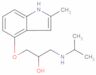 1-[isopropylamino]-3-[(2-methyl-indol-4-yl)oxy]-2-propanol