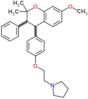 1-{2-[4-(7-methoxy-2,2-dimethyl-3-phenyl-3,4-dihydro-2H-chromen-4-yl)phenoxy]ethyl}pyrrolidine