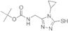 tert-butyl N-[(4-cyclopropyl-5-mercapto-4H-1,2,4-triazol-3-yl)methyl]carbamate