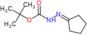 tert-butyl 2-cyclopentylidenehydrazinecarboxylate