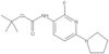 1,1-Dimethylethyl N-[2-fluoro-6-(1-pyrrolidinyl)-3-pyridinyl]carbamate