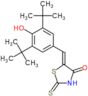 (5Z)-5-(3,5-di-tert-butyl-4-hydroxybenzylidene)-2-thioxo-1,3-thiazolidin-4-one