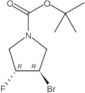 1-Pyrrolidinecarboxylic acid, 3-bromo-4-fluoro-, 1,1-dimethylethyl ester, (3R,4R)-rel-