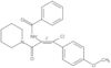 N-[(1Z)-2-Chloro-2-(4-methoxyphenyl)-1-(1-piperidinylcarbonyl)ethenyl]benzamide