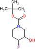 tert-butyl 4-fluoro-3-hydroxy-piperidine-1-carboxylate