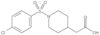 1-[(4-Chlorophenyl)sulfonyl]-4-piperidineacetic acid