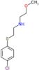 2-[(4-chlorophenyl)sulfanyl]-N-(2-methoxyethyl)ethanamine