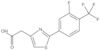 2-[3-Fluoro-4-(trifluoromethyl)phenyl]-4-thiazoleacetic acid