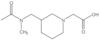 3-[(Acetylmethylamino)methyl]-1-piperidineacetic acid