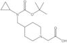 1-Piperidineacetic acid, 4-[[cyclopropyl[(1,1-dimethylethoxy)carbonyl]amino]methyl]-