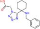 2-[5-[1-(benzylamino)cyclohexyl]tetrazol-1-yl]acetic acid