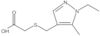 2-[[(1-Ethyl-5-methyl-1H-pyrazol-4-yl)methyl]thio]acetic acid