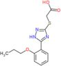 {[5-(2-propoxyphenyl)-1H-1,2,4-triazol-3-yl]sulfanyl}acetic acid