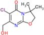 6-chloro-7-(hydroxymethyl)-3,3-dimethyl-2,3-dihydro-5H-[1,3]oxazolo[3,2-a]pyrimidin-5-one
