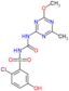 2-chloro-5-hydroxy-N-[(4-methoxy-6-methyl-1,3,5-triazin-2-yl)carbamoyl]benzenesulfonamide