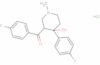 p-fluorophenyl 4-(p-fluorophenyl)-4-hydroxy-1-methyl-3-piperidyl ketone hydrochloride