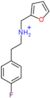 2-(4-fluorophenyl)-N-(furan-2-ylmethyl)ethanaminium