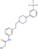 2-bromo-N-[3-(2-{4-[3-(trifluoromethyl)phenyl]piperazin-1-yl}ethyl)phenyl]acetamide