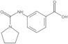 3-[(1-Pyrrolidinylcarbonyl)amino]benzoic acid