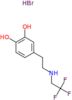 4-{2-[(2,2,2-trifluoroethyl)amino]ethyl}benzene-1,2-diol hydrobromide (1:1)