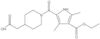 1-[[4-(Ethoxycarbonyl)-3,5-dimethyl-1H-pyrrol-2-yl]carbonyl]-4-piperidineacetic acid