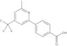 4-[6-Methyl-4-(trifluoromethyl)-2-pyridinyl]benzoic acid