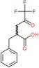 2-benzyl-5,5,5-trifluoro-4-oxopentanoic acid